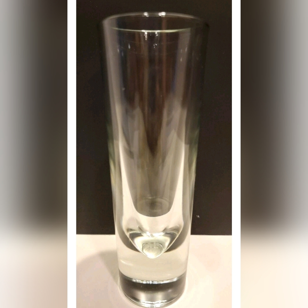 Vintage 1980's Carlo Moretti 7" Bullet Highball Glass Modern Design Italy